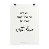 Poster - Let all that you do be done by love