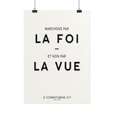 Poster - Nous marchons par la foi et non par la vue - 2 Corinthiens 5:7