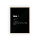 Tableau avec cadre — Agapé