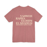 T-Shirt : ELOHIM — EL SHADDAÏ — ADONAÏ — YHWH — RAPHA