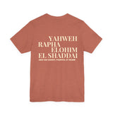 T-Shirt : ELOHIM — EL SHADDAÏ — ADONAÏ — YHWH — RAPHA