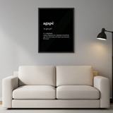 Tableau avec cadre — Agapé