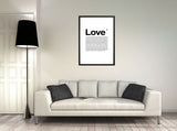 Poster - Love - avec le texte complet 1 Corinthiens 13 (français)