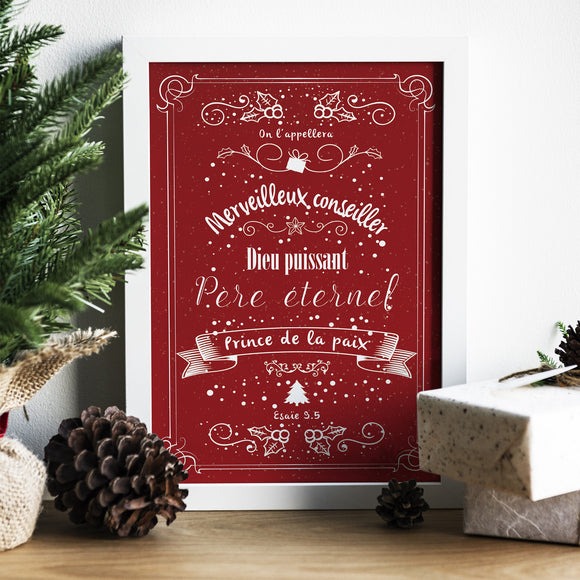 Tableau - Merveilleux conseiller - Esaïe 9.5