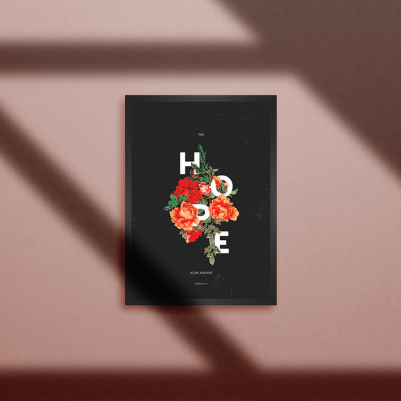 Tableau - This Hope - Cette espérance, nous la possédons comme une ancre solide et sûre de l'âme - Hébreux 6.19