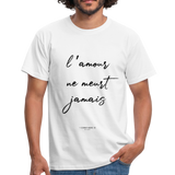 T-shirt chrétien Homme : 1 Corinthiens 13 - blanc