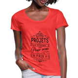 T-shirt chrétien Femme : Jérémie 29.11 - corail