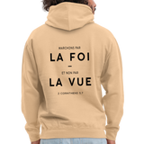 Sweat-shirt à capuche unisexe - pêche