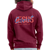 Sweat-shirt à capuche unisexe - bordeaux