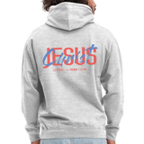 Sweat-shirt à capuche unisexe - gris clair chiné