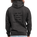 Sweat-shirt à capuche unisexe - charbon