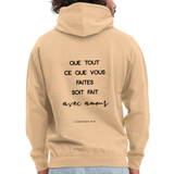 Sweat-shirt à capuche unisexe - pêche