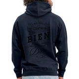 Sweat-shirt à capuche unisexe - marine
