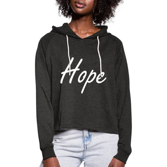 Sweat-shirt à capuche chrétien : Hope - charbon